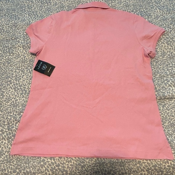IZOD Woman’s Stretch Pink Polo Shirt NWT Large - Picture 2 of 5